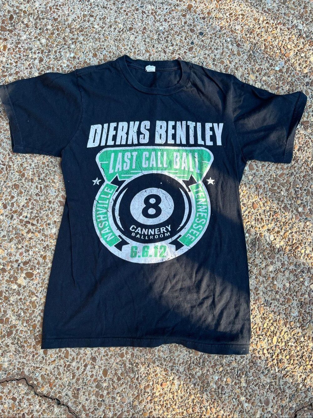Dierks Bentley Last Call Ball Nashville 6/6/2012  Date T Shirt Small